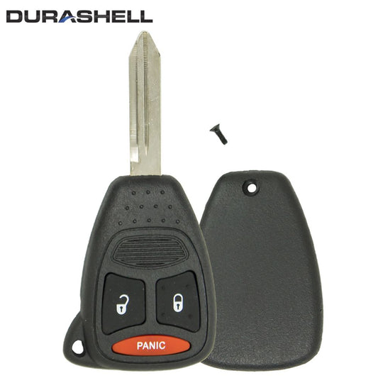Replacement 3 button Chrysler Dodge Jeep DURASHELL case/shell with blank key - Aftermarket