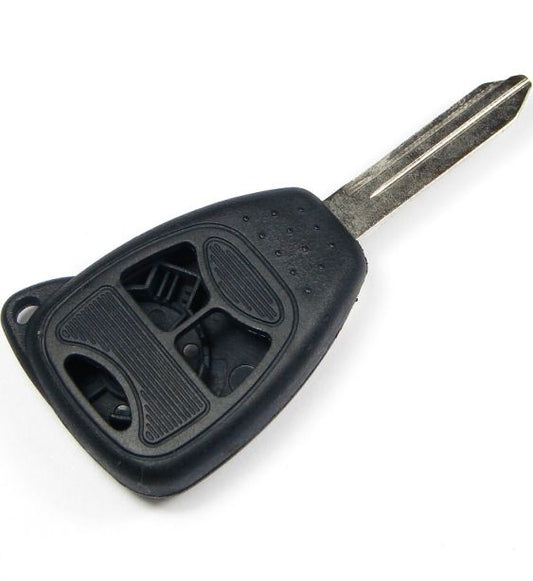 3 button Chrysler Dodge Jeep replacement case/shell with blank key - Aftermarket