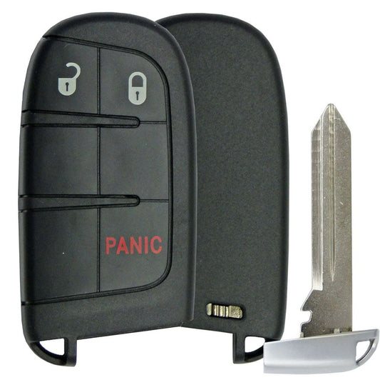Replacement  3 button Dodge Jeep Smart Remote Shell - Aftermarket