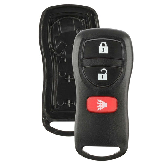 3 button Nissan and Infiniti replacement case/shell with rubber pad - Aftermarket