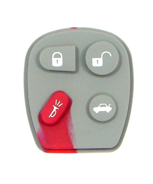 4 Button Buick, Cadillac, Chevy, Pontiac Remote Replacement Rubber Pad - Aftermarket