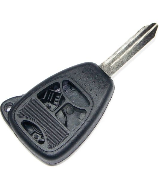 4 button Chrysler Dodge Jeep replacement case/shell with blank key - Aftermarket