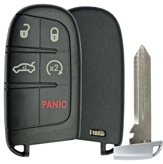 Replacement 5 button Chrysler Dodge Smart Remote Shell - Aftermarket