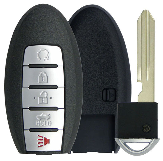 5 button Nissan / Infiniti smart remote replacement case w/ Trunk - Aftermarket