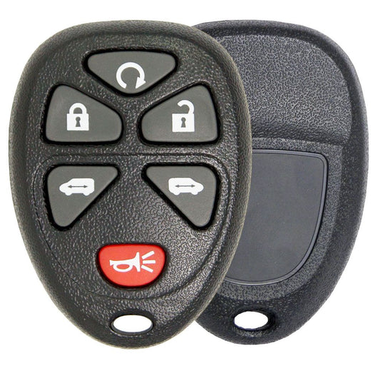 6 Button Buick, Chevy, Pontiac, Saturn Van Remote Replacement Case - Aftermarket