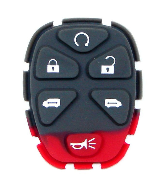 6 Button Buick, Chevy, Pontiac, Saturn Van Remote Replacement Rubber Pad - Aftermarket