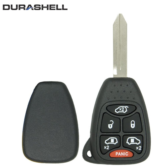 Replacement 6 button Chrysler Dodge Jeep DURASHELL case/shell with blank key - Aftermarket