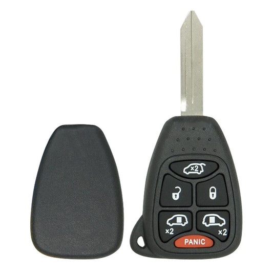 6 button Chrysler Dodge replacement case/shell with blank key by Car & Truck Remotes