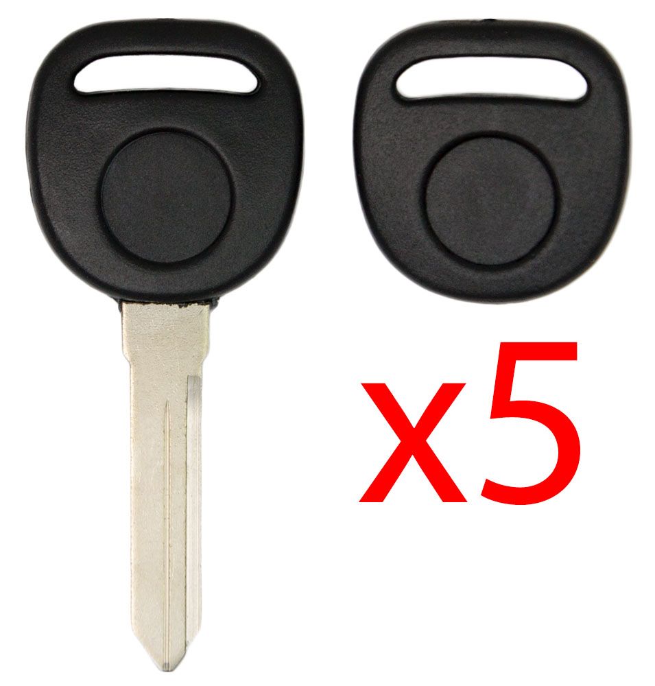 B102 Non-Transponder Key Shell for GM - 5 PACK Aftermarket