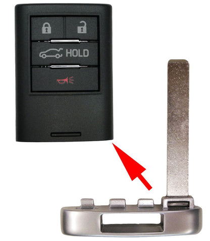 Cadillac Emergency Insert Key for Smart Remotes PN: 20765513 - Aftermarket