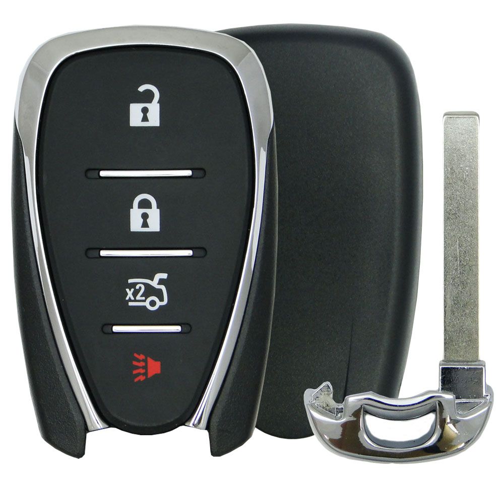 Chevrolet 4 Button Smart Remote Replacement Shell w/Trunk ...