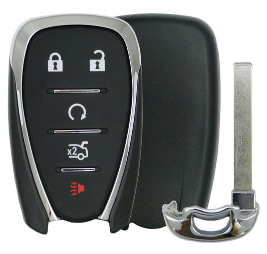 Chevrolet 5 Button Smart Remote Replacement Shell w/ Trunk - Aftermarket