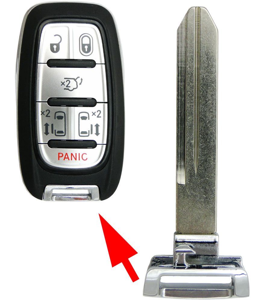 Chrysler Pacifica Smart Remote Emergency Insert Key - Aftermarket