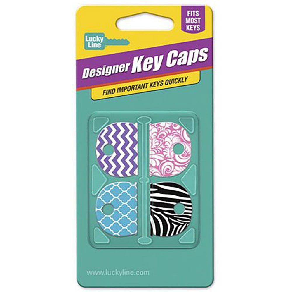 Designer Key Caps - 4 Pcs by Lucky Line - CarandTruckRemotes