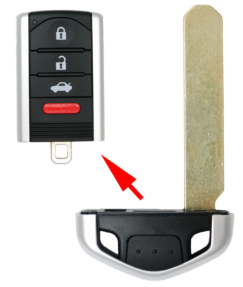 Emergency Insert Key for Acura Smart Remotes PN: 35113-TK4-A50 - Aftermarket