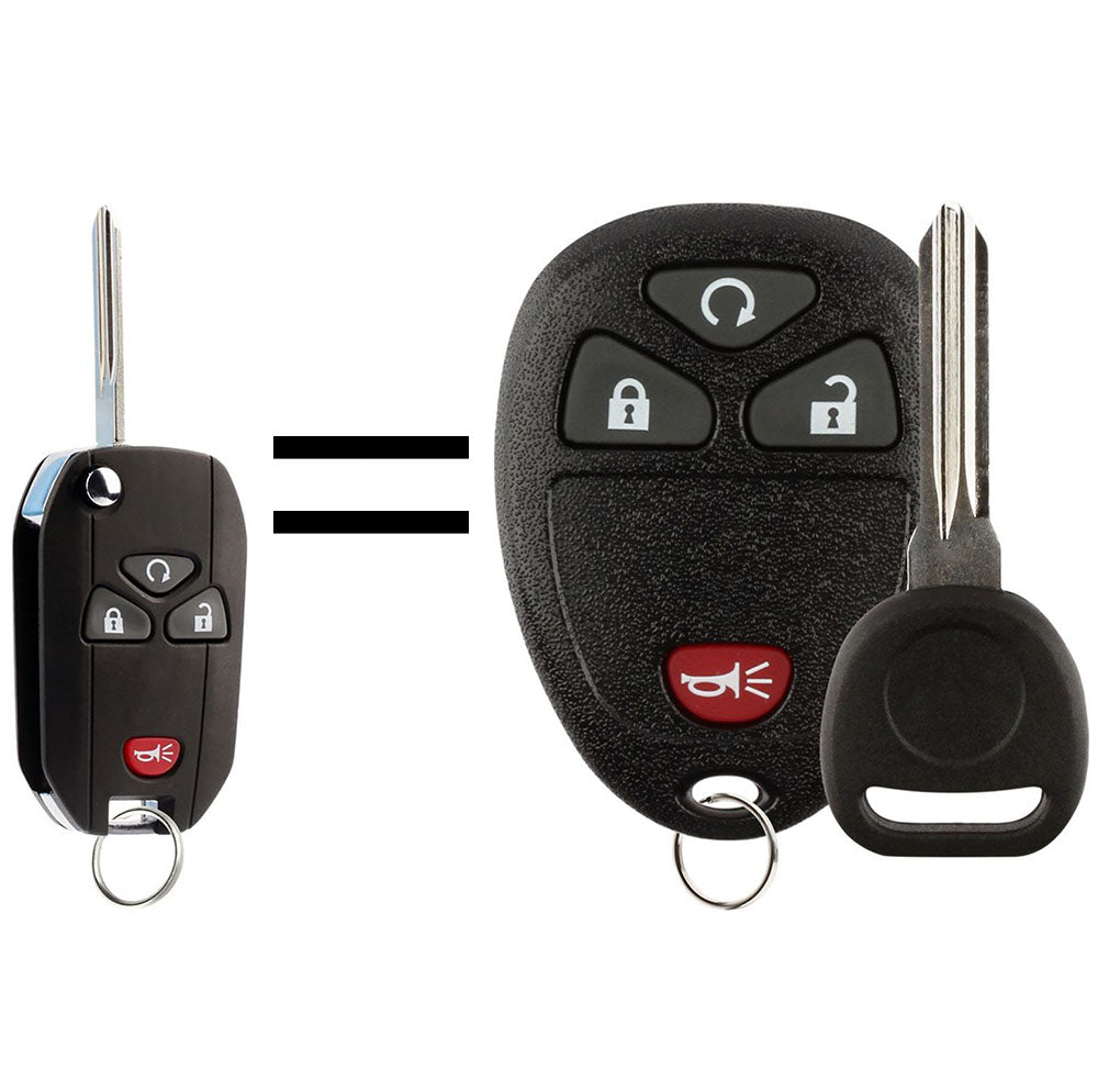 NEW GM GMC Chevy Buick Keyless Entry Remote Fob With Remote Start (Part #15913421) - Original Electronics In New Case