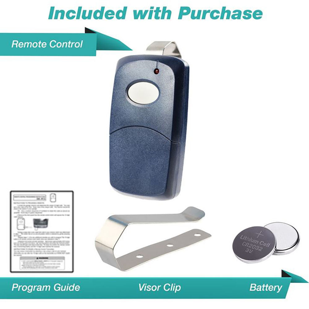Multi Code One Button Remote Garage Door Opener Remote for Linear Multi-Code - 3089 1-button ...