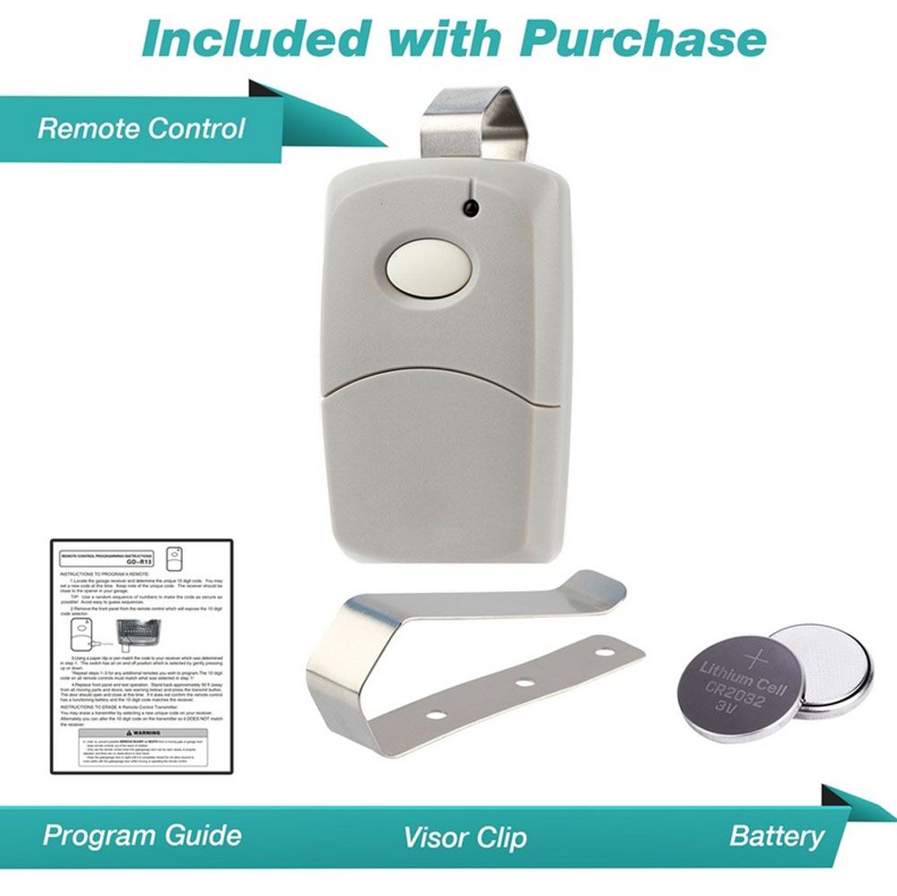 Garage Door Opener Remote for Linear Multi-Code 3089 Grey ...