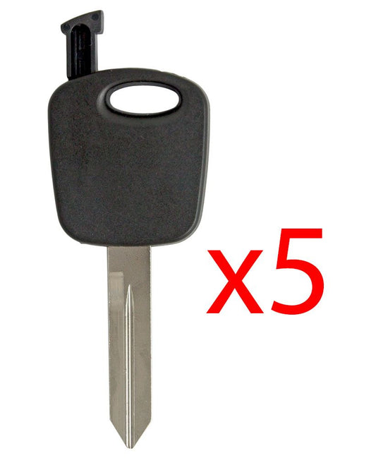 H72 Transponder Key Shell for Ford - 5 PACK Aftermarket