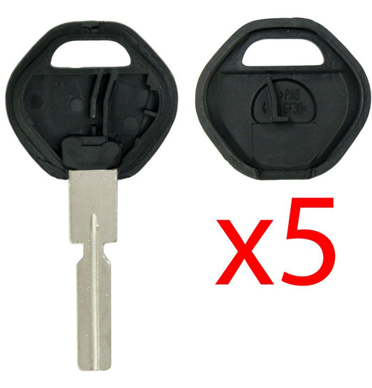 HU58 Transponder Key Shell for BMW - 5 PACK Aftermarket
