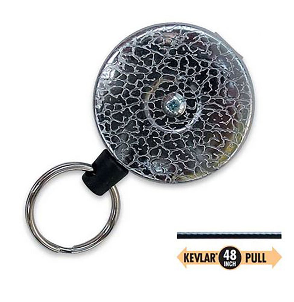 Key Reel Key Bak 48in Clip On Chrome by Lucky Line - CarandTruckRemotes