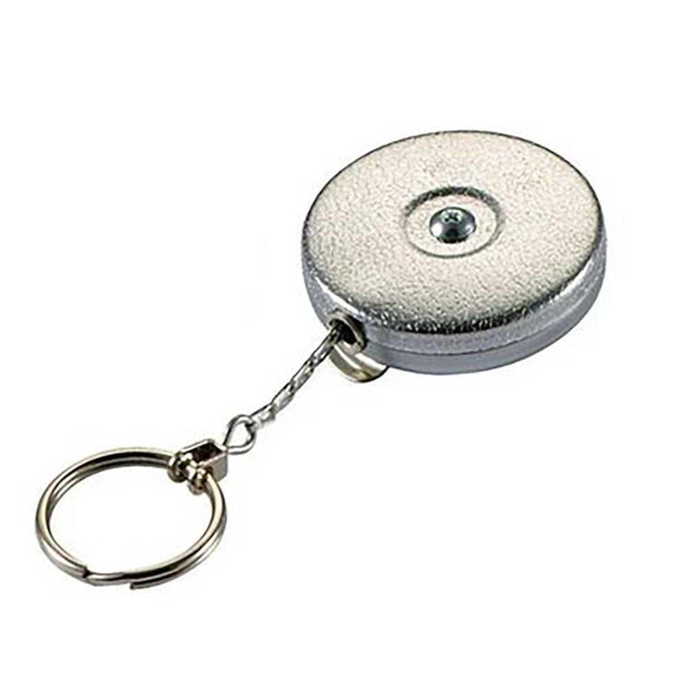 Key Reel Key Bak Clip On Chrome by Lucky Line - CarandTruckRemotes