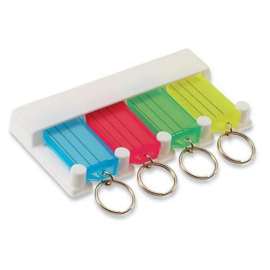 Key Tag Rack Blister - 4 Tags by Lucky Line - CarandTruckRemotes