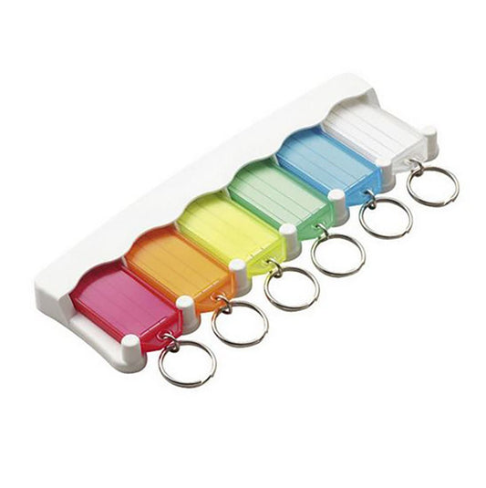 Key Tag Rack Blister - 6 Tags by Lucky Line - CarandTruckRemotes