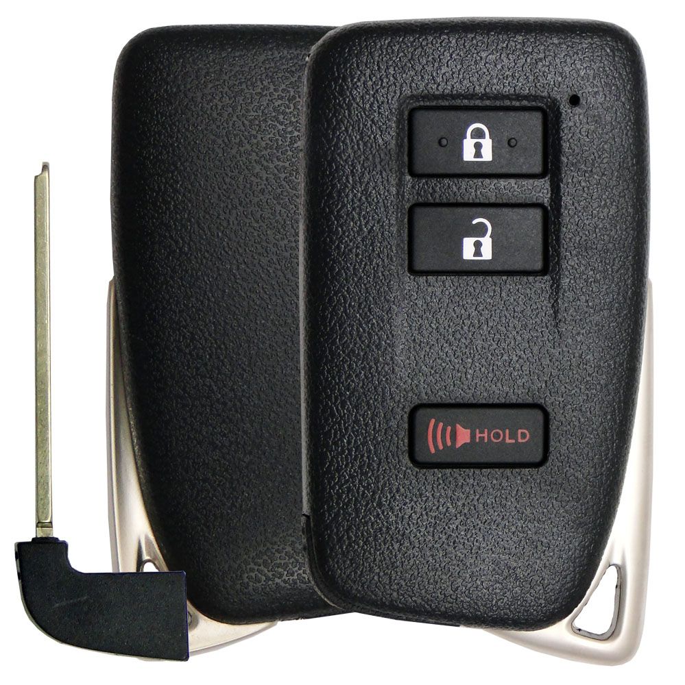 Lexus Smart Remote Replacement Shell with Emergency Key - 3 buttons ...