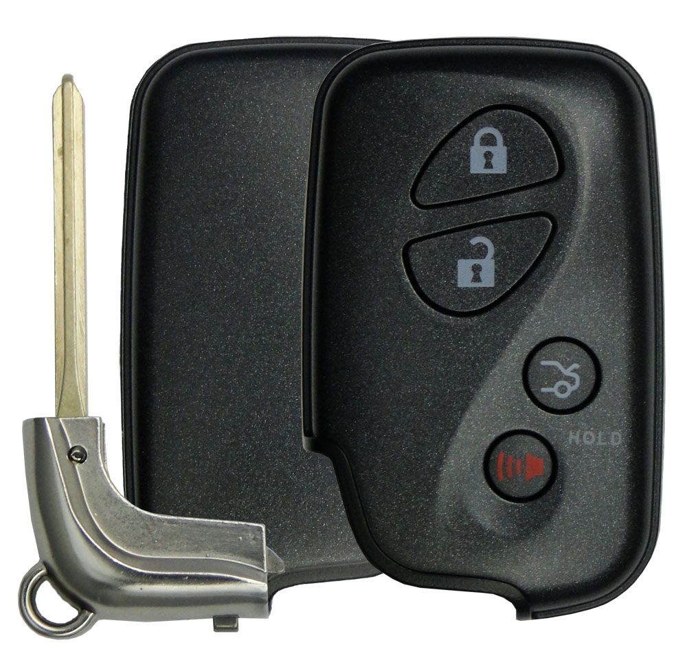 Lexus Smart Remote Replacement Shell with Trunk - 4 buttons