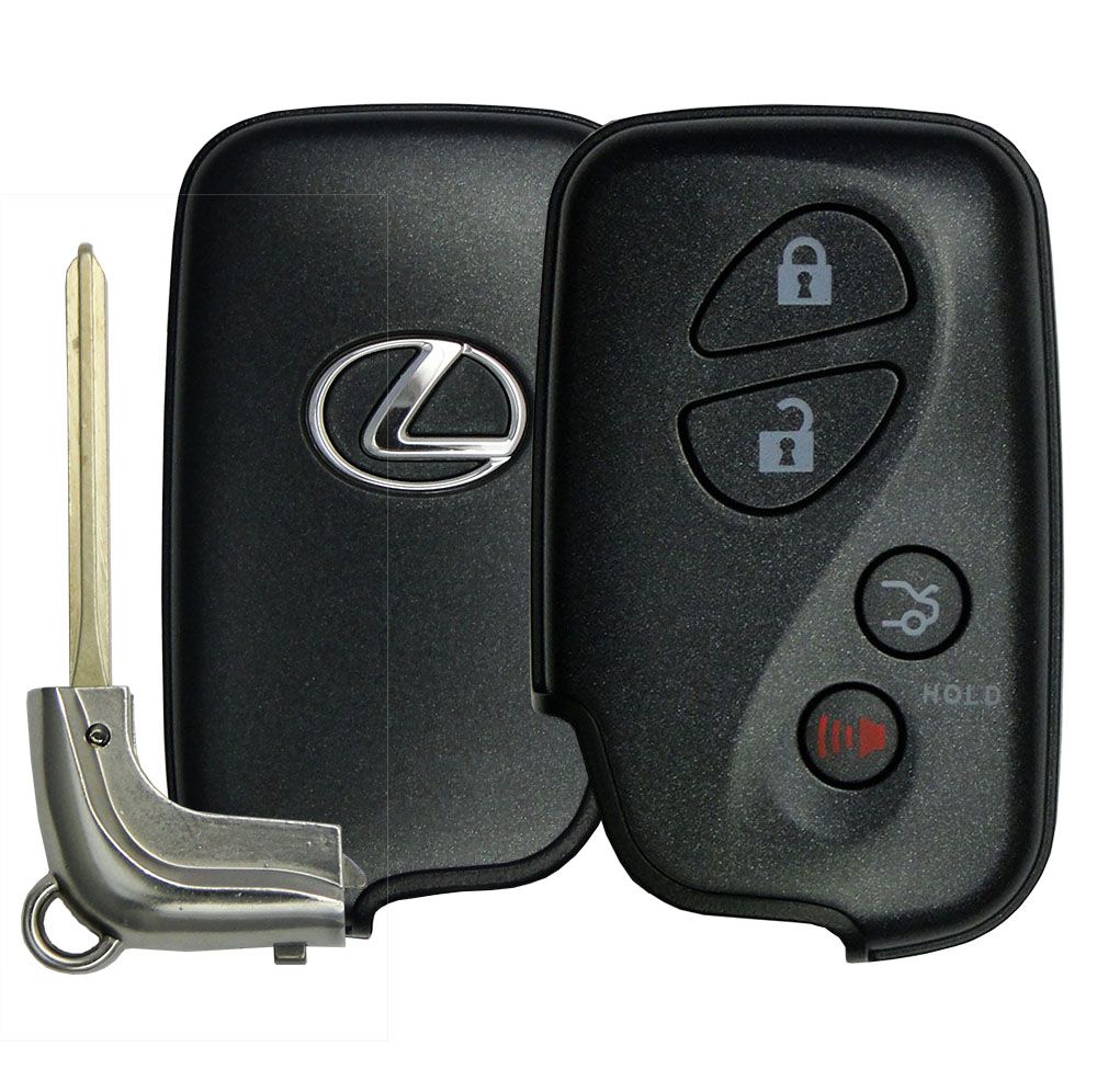 Lexus Smart Remote Replacement Shell with Trunk - 4 buttons