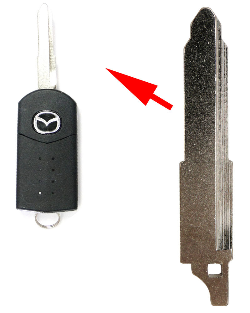 Mazda Flip Remote Key Blade Replacement - Aftermarket