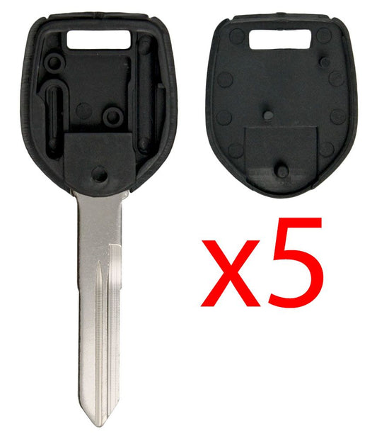 MIT13 MIT16 Transponder Key Shell for Mitsubishi - 5 PACK Aftermarket
