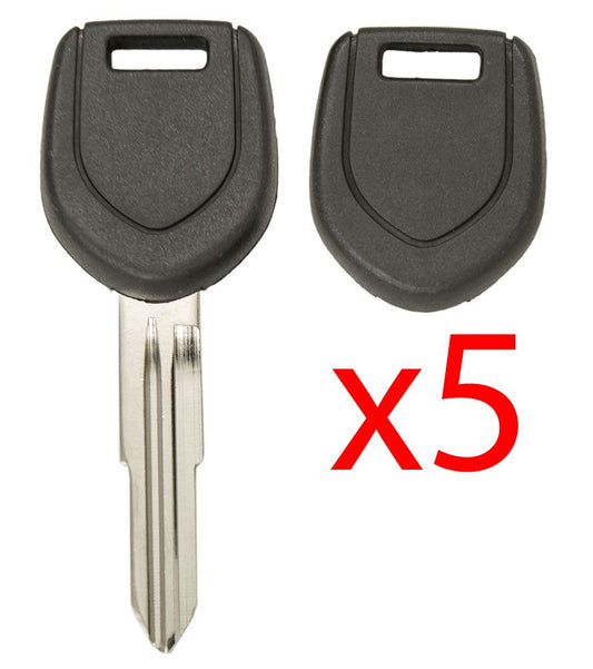 MIT8 MIT12 Transponder Key Shell for Mitsubishi - 5 PACK Aftermarket