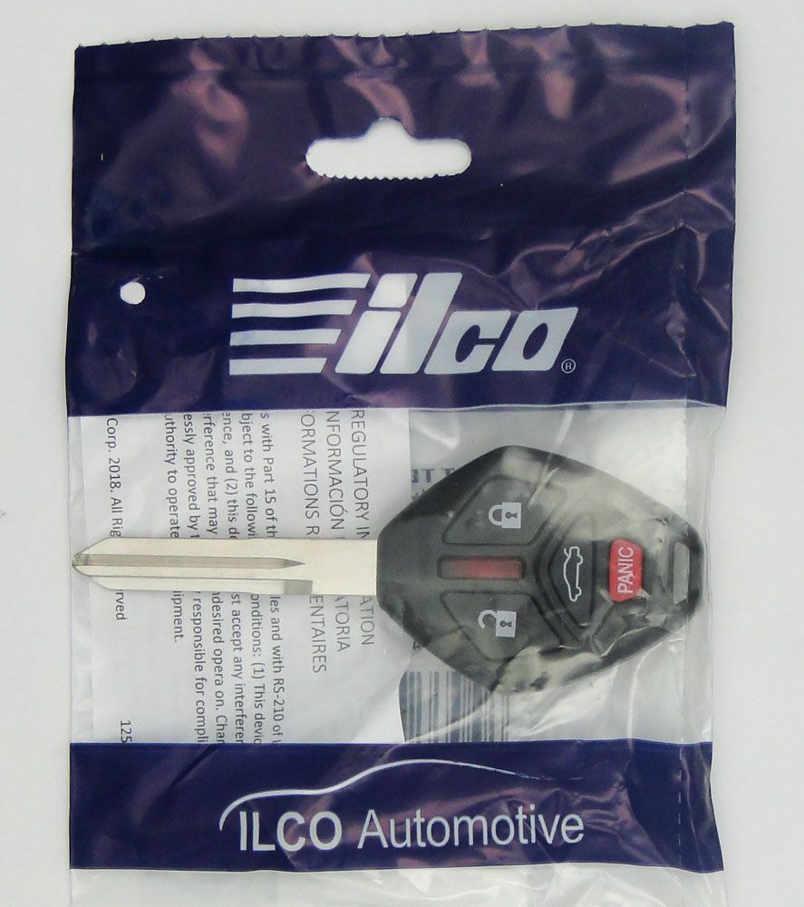 Mitsubishi "straight blade" 4 Button Remote Head Key - Ilco brand