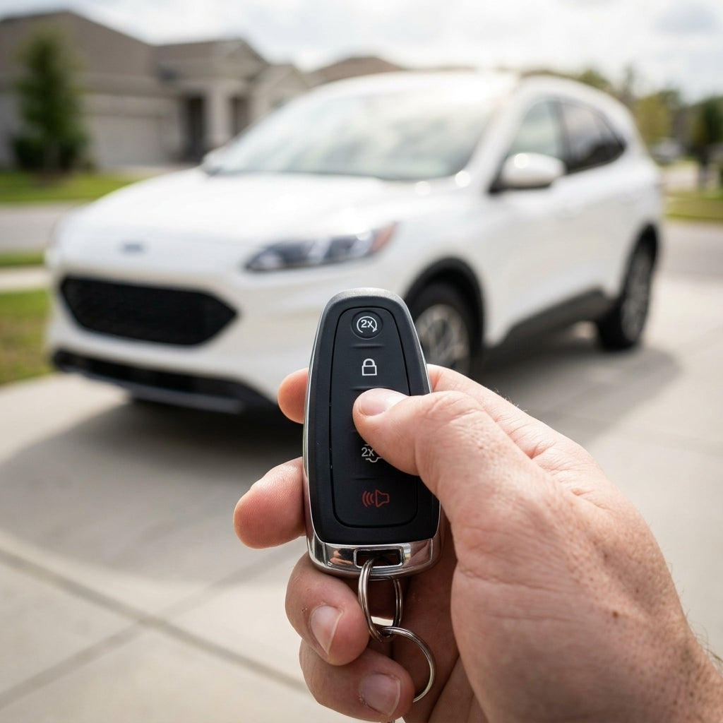 Automotive Smart Remote — Lifestyle - Outdoor | Generated by Modelize