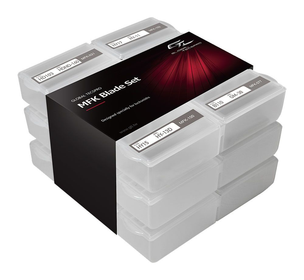 Multi - Function Key (MFK) Set of 240 Key Blades (GTL brand) - CarandTruckRemotes