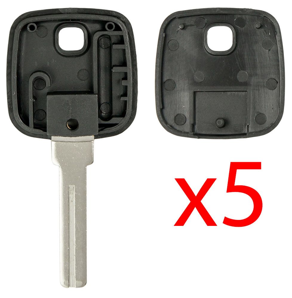 5x Transponder Key Shell For Volvo NE66 – 4-Track Replacement Key Cases (Chip Not Included)