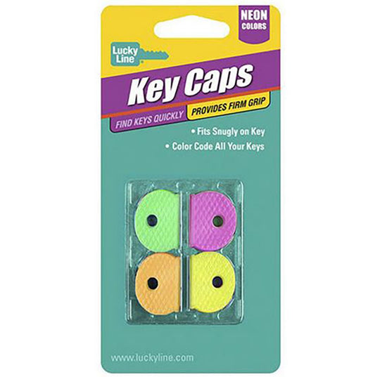 Neon Key Caps - 4 Pcs by Lucky Line - CarandTruckRemotes