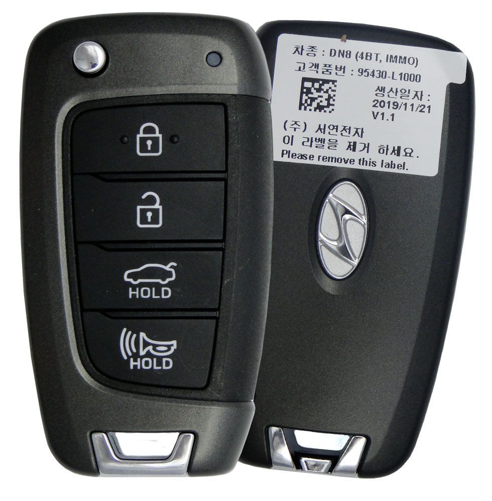 Original Flip Remote for Hyundai Sonata PN: 95430 - L1000 - CarandTruckRemotes