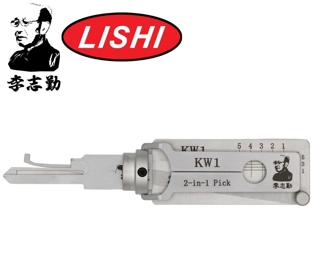 Original LISHI KW1 2 - IN - 1 TOOL FOR 5 PIN KEYWAY LOCKS - CarandTruckRemotes