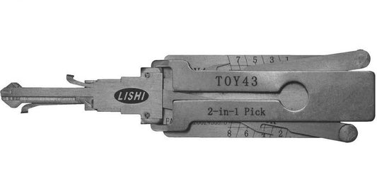 Original LISHI TOY43 TR47 TOYOTA  8 CUT 2 IN 1 PICK TOOL DECODER DOOR TRUNK