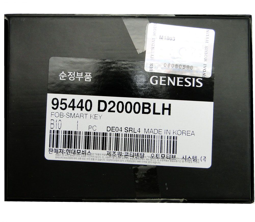 Original Smart Remote for Genesis G80 PN: 95440-D2000BLH