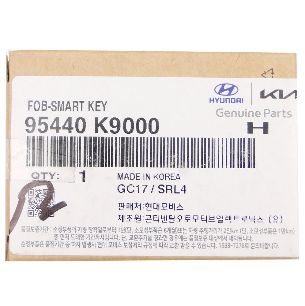 Original Smart Remote for Hyundai Veloster N PN: 95440 - K9000 - CarandTruckRemotes