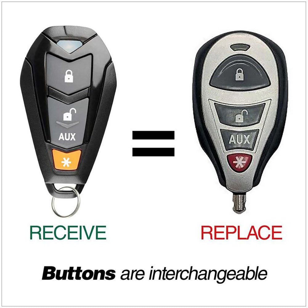 Remote for Viper Alarm System DEI Python Clifford EZSDEI7141 by Car & Truck Remotes - CarandTruckRemotes