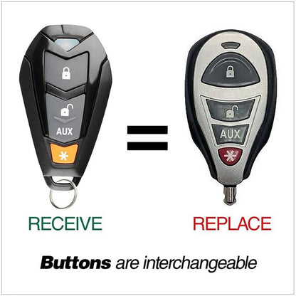 Remote for Viper Alarm System DEI Python Clifford EZSDEI7141 by Car & Truck Remotes - CarandTruckRemotes