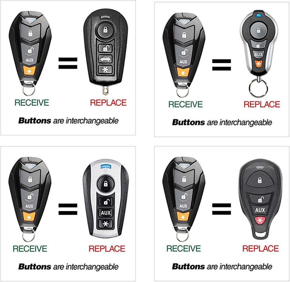 Remote for Viper Alarm System DEI Python Clifford EZSDEI7141 by Car & Truck Remotes - CarandTruckRemotes