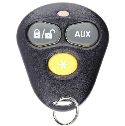 Remote for Viper Alarm System Python Automate Avital Hornet EZSDEI474V - Yellow 3 buttons - Aftermarket