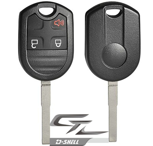 Replacement Shell for Ford Fiesta 3 BUTTON - SLIM BLADE - Aftermarket