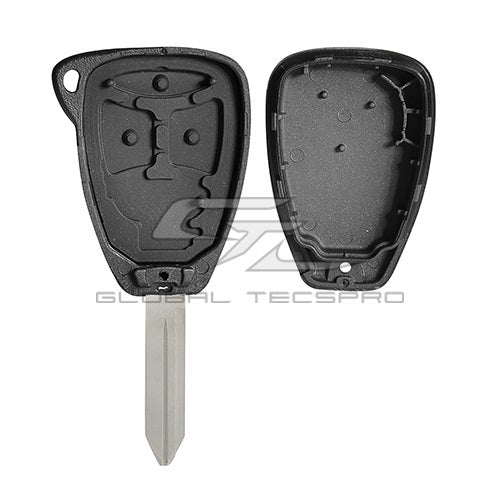 Replacement 4 button Chrysler Dodge Jeep DURASHELL case/shell with blank key - Aftermarket